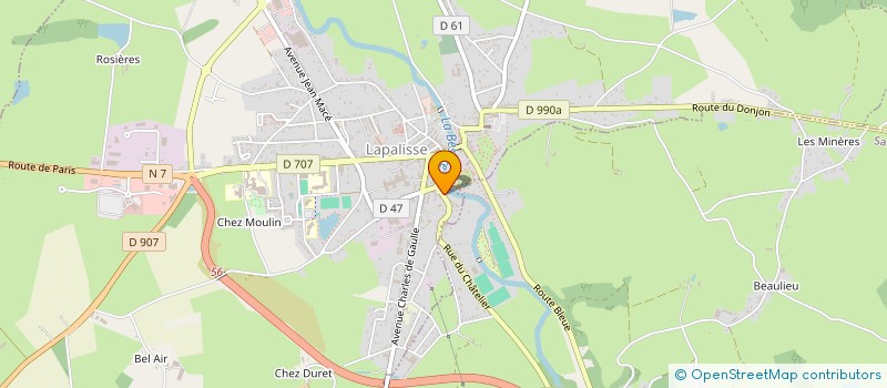 localisation de l'entreprise MONSIEUR RAYMOND MARION  LAPALISSE