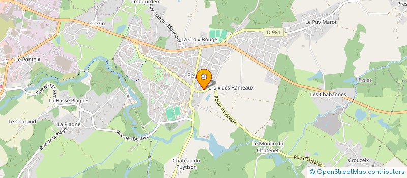 localisation de l'entreprise MONSIEUR RAYMOND MARNEIX  FEYTIAT