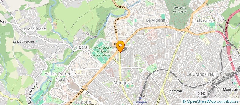 localisation de l'entreprise MONSIEUR RAYMOND MARTIN à LIMOGES
