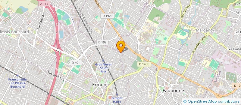 localisation de l'entreprise MONSIEUR RAYMOND MARTIN à ERMONT