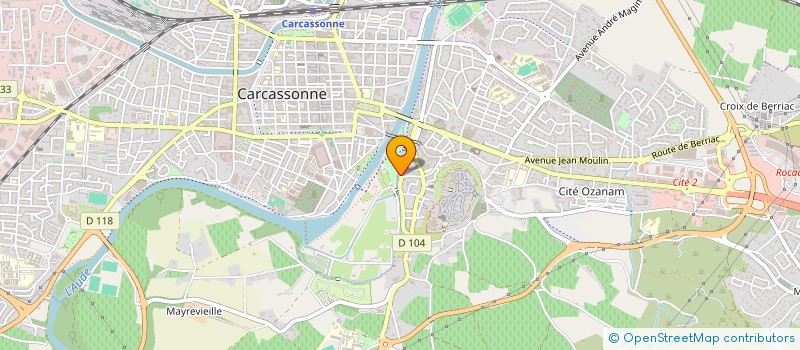 localisation de l'entreprise MONSIEUR RAYMOND MASSEBEUF  CARCASSONNE