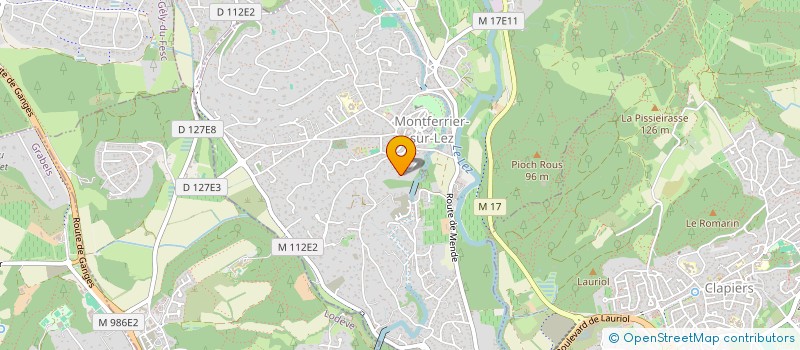 localisation de l'entreprise MONSIEUR RAYMOND MATHIEU  MONTFERRIER-SUR-LEZ