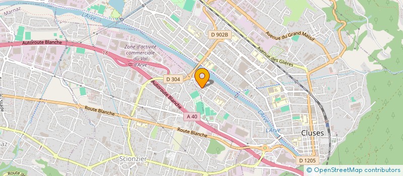 localisation de l'entreprise MONSIEUR RAYMOND MATIZ  CLUSES