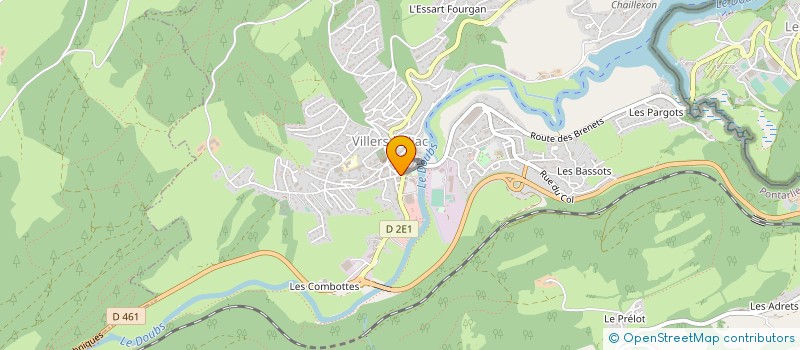 localisation de l'entreprise MONSIEUR RAYMOND MICHEL  VILLERS-LE-LAC