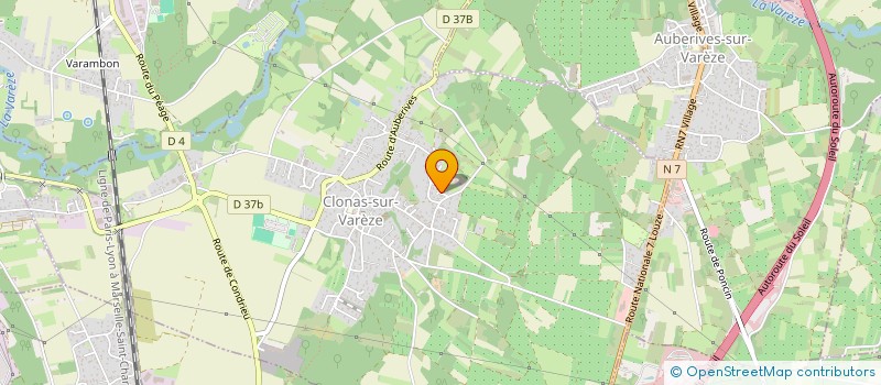 localisation de l'entreprise MONSIEUR RAYMOND MONDINO  CLONAS-SUR-VAREZE