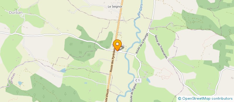 localisation de l'entreprise MONSIEUR RAYMOND MONFERRAN  ORNEZAN