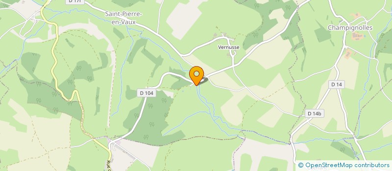 localisation de l'entreprise MONSIEUR RAYMOND MONGOUACHON  SAINT-PIERRE-EN-VAUX