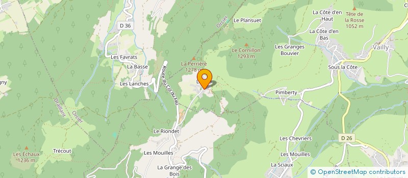 localisation de l'entreprise MONSIEUR RAYMOND MORAND  BELLEVAUX