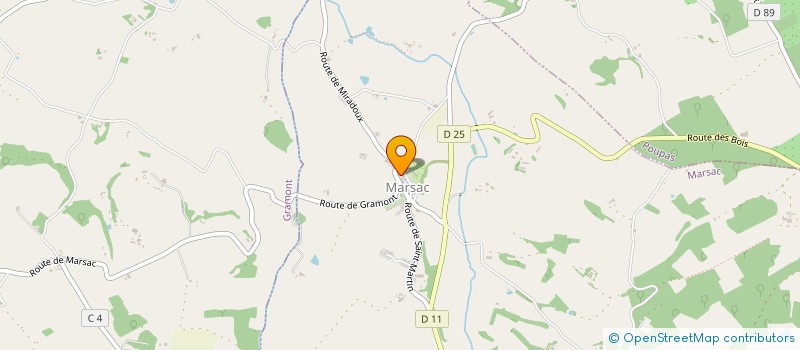 localisation de l'entreprise MONSIEUR RAYMOND MORANT  MARSAC