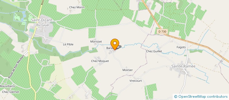 localisation de l'entreprise MONSIEUR RAYMOND MOREAU  SAINT-DIZANT-DU-GUA