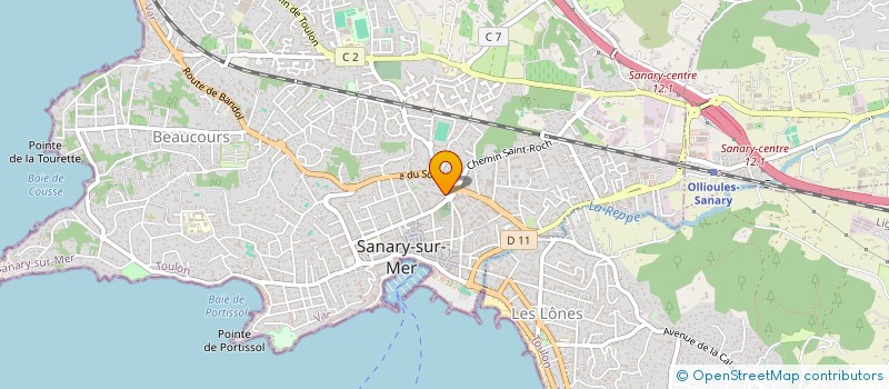 localisation de l'entreprise MONSIEUR RAYMOND MOREAU à SANARY-SUR-MER