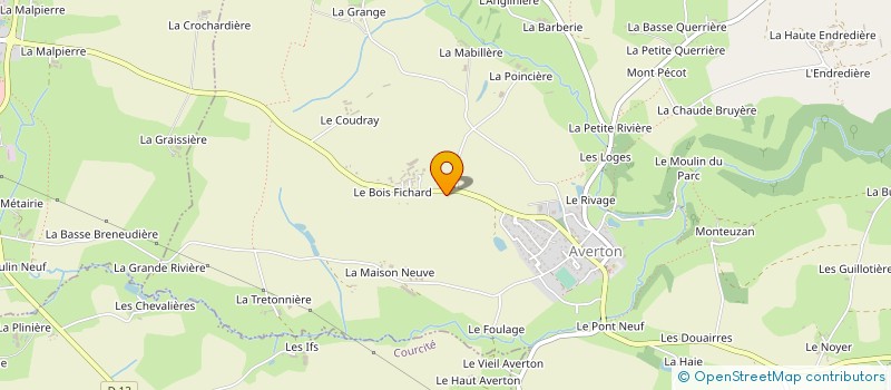 localisation de l'entreprise MONSIEUR RAYMOND MORIN  AVERTON