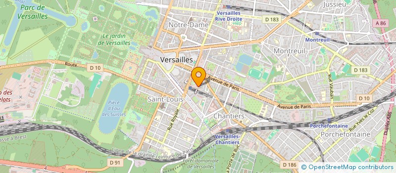 localisation de l'entreprise MONSIEUR RAYMOND MOUREDON  VERSAILLES