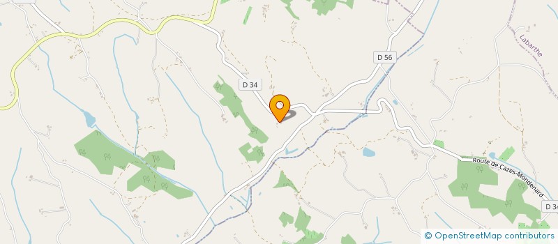 localisation de l'entreprise MONSIEUR RAYMOND NEGRE  CAZES-MONDENARD