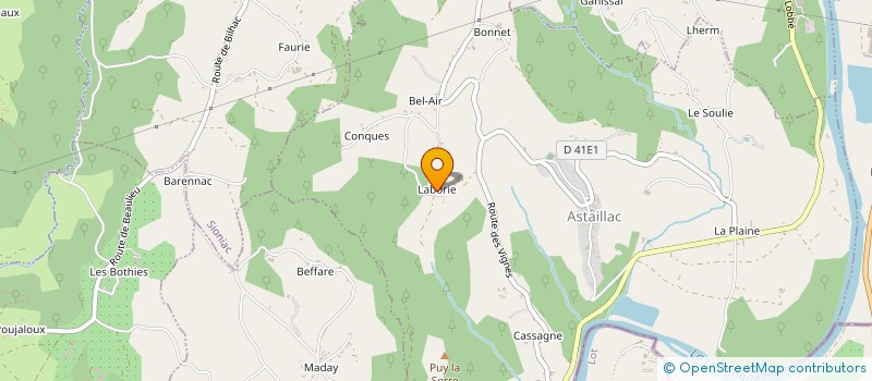 localisation de l'entreprise MONSIEUR RAYMOND NEYRAC  BEAULIEU-SUR-DORDOGNE