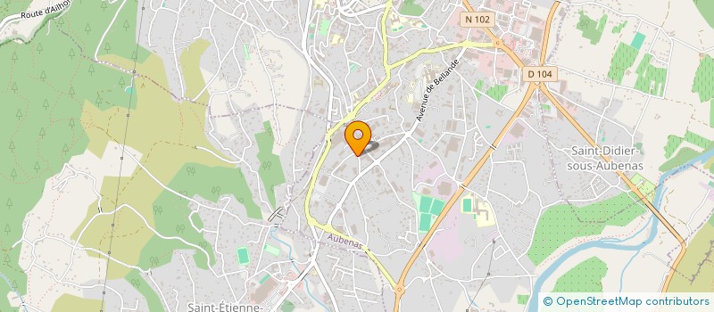 localisation de l'entreprise MONSIEUR RAYMOND NOUGIER à AUBENAS