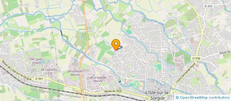 localisation de l'entreprise MONSIEUR RAYMOND NOUGUIER  L'ISLE-SUR-LA-SORGUE