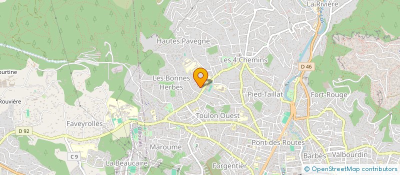 localisation de l'entreprise MONSIEUR RAYMOND OLIVIERI à TOULON