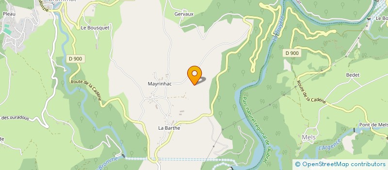 localisation de l'entreprise MONSIEUR RAYMOND PAGES  TAUSSAC