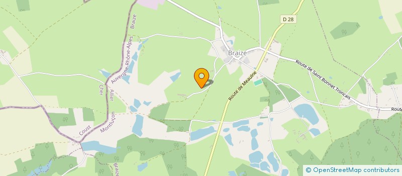 localisation de l'entreprise MONSIEUR RAYMOND PARNIERE  BRAIZE