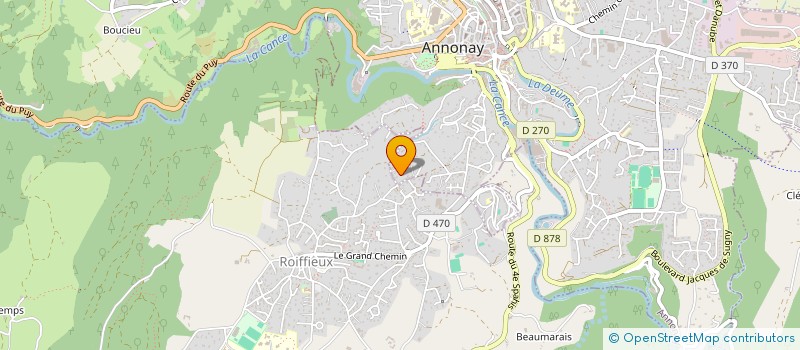 localisation de l'entreprise MONSIEUR RAYMOND-PAUL DE ROECK  ANNONAY