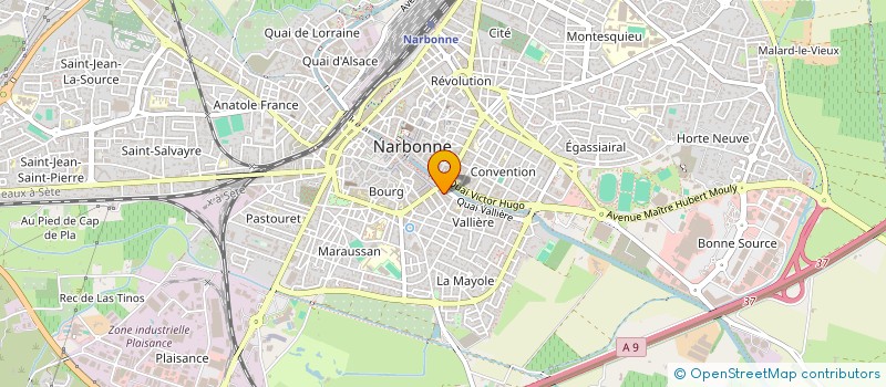localisation de l'entreprise MONSIEUR RAYMOND PAULY  NARBONNE