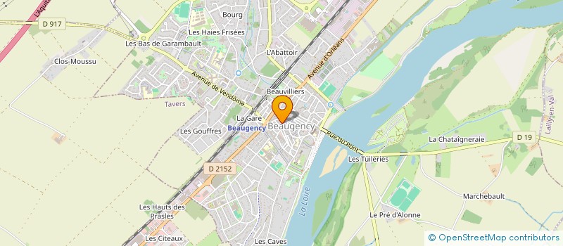 localisation de l'entreprise MONSIEUR RAYMOND PAVIE  BEAUGENCY