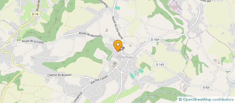 localisation de l'entreprise MONSIEUR RAYMOND PELLIN  DOLOMIEU