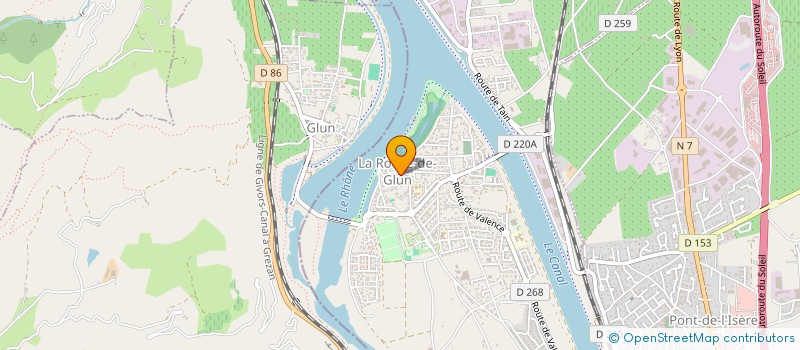 localisation de l'entreprise MONSIEUR RAYMOND PEYRET  LA ROCHE-DE-GLUN