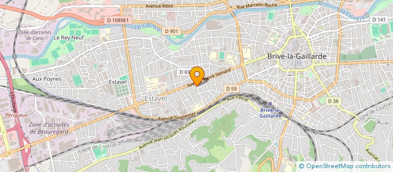 localisation de l'entreprise MONSIEUR RAYMOND PIRAULT  BRIVE-LA-GAILLARDE