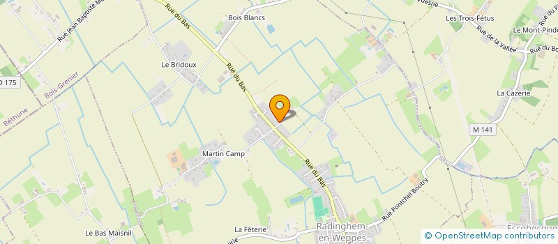 localisation de l'entreprise MONSIEUR RAYMOND PLANQUELLE  RADINGHEM-EN-WEPPES