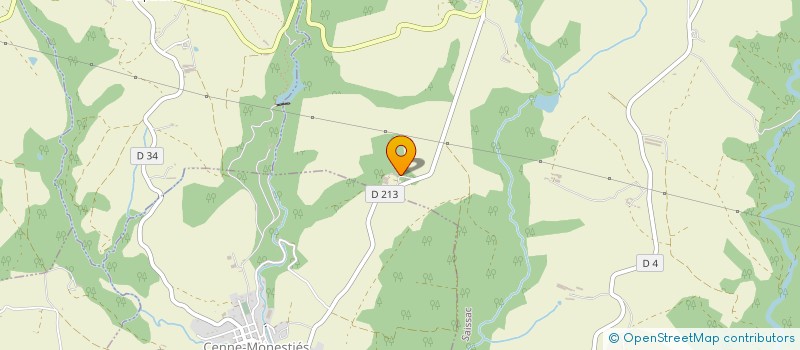 localisation de l'entreprise MONSIEUR RAYMOND POUGET  SAISSAC