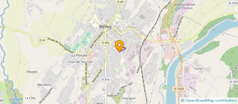 localisation de l'entreprise MONSIEUR RAYMOND POULET  BELLEY