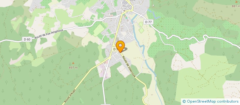 localisation de l'entreprise MONSIEUR RAYMOND POURRET à AUPS