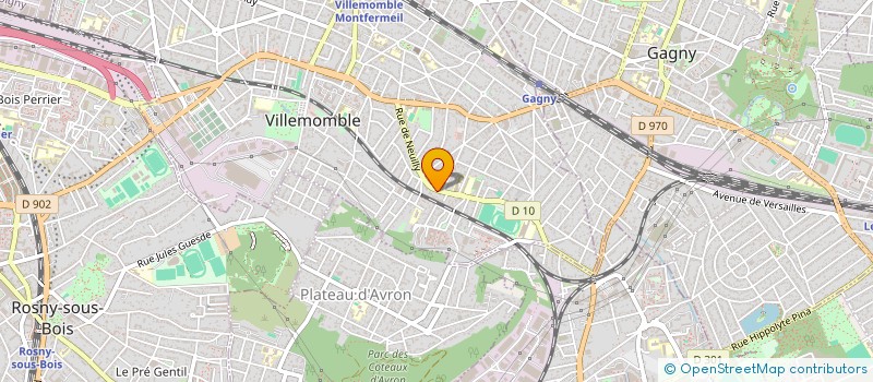 localisation de l'entreprise MONSIEUR RAYMOND PRALON  VILLEMOMBLE