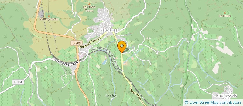 localisation de l'entreprise MONSIEUR RAYMOND PRENTICE  FAUGERES