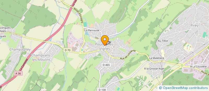 localisation de l'entreprise MONSIEUR RAYMOND PRETET  POUILLEY-LES-VIGNES