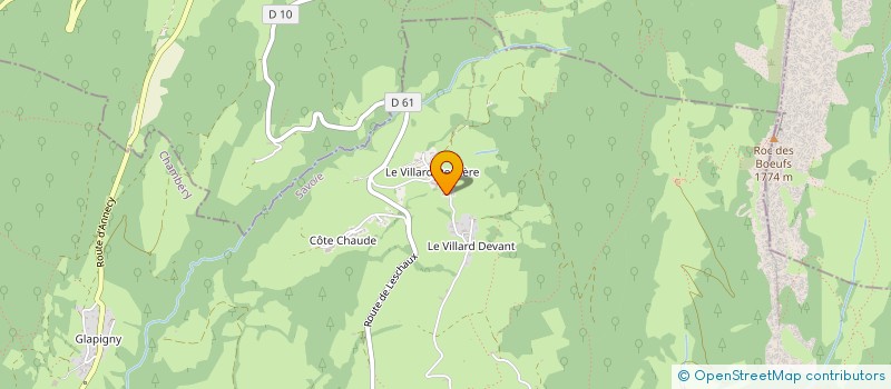 localisation de l'entreprise MONSIEUR RAYMOND PRICAZ  BELLECOMBE-EN-BAUGES