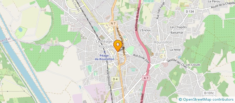 localisation de l'entreprise MONSIEUR RAYMOND QUINTANA  LE PEAGE-DE-ROUSSILLON