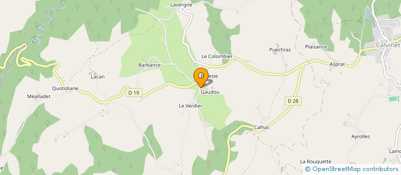 localisation de l'entreprise MONSIEUR RAYMOND RAFFY à PUYCAPEL