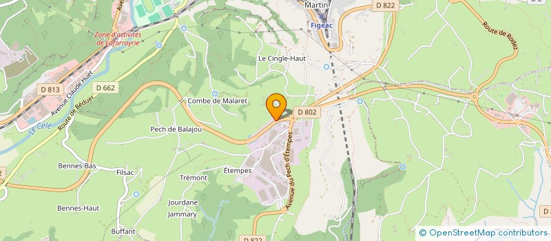 localisation de l'entreprise MONSIEUR RAYMOND RAFFY  FIGEAC