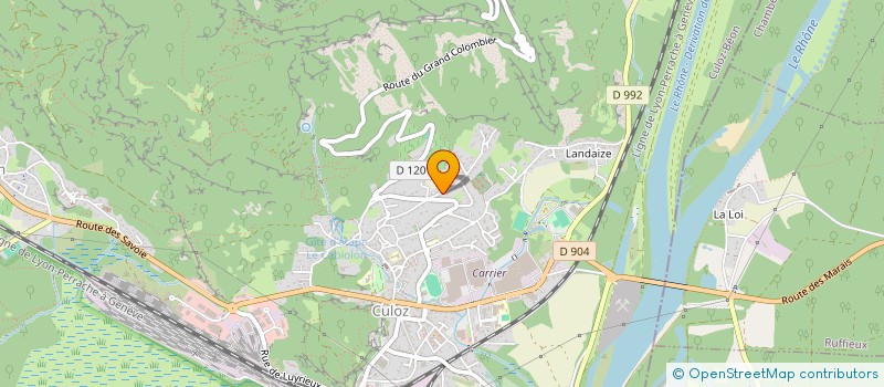 localisation de l'entreprise MONSIEUR RAYMOND RAMEL  CULOZ-BEON