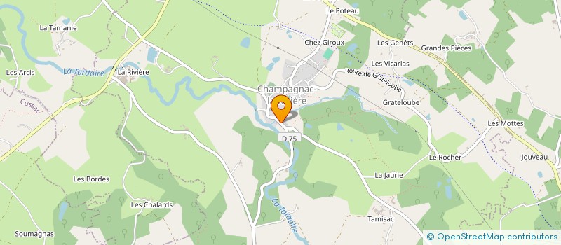 localisation de l'entreprise MONSIEUR RAYMOND RANNOUX à CHAMPAGNAC-LA-RIVIERE