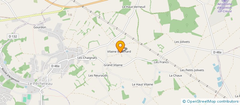 localisation de l'entreprise MONSIEUR RAYMOND REIGNOUX à ARGENTON SUR CREUSE