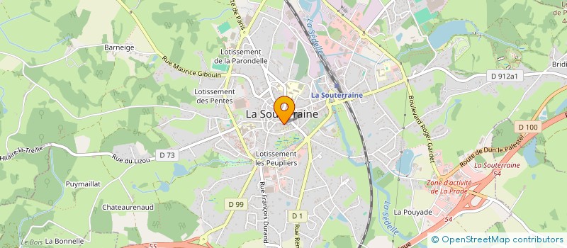 localisation de l'entreprise MONSIEUR RAYMOND RENAUD  LA SOUTERRAINE