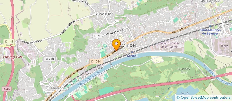 localisation de l'entreprise MONSIEUR RAYMOND RENE GIROUD à MIRIBEL
