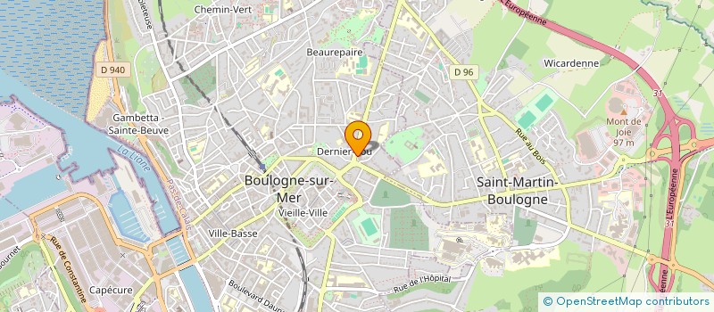 localisation de l'entreprise MONSIEUR RAYMOND RICCARDI  BOULOGNE-SUR-MER