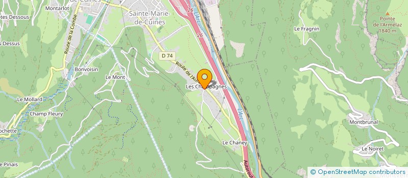 localisation de l'entreprise MONSIEUR RAYMOND RITZ  SAINTE-MARIE-DE-CUINES