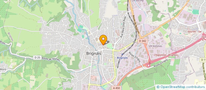 localisation de l'entreprise MONSIEUR RAYMOND RIVET  BRIGNAIS