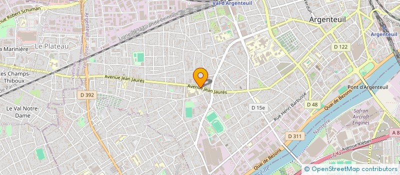 localisation de l'entreprise MONSIEUR RAYMOND RIVIER  ARGENTEUIL